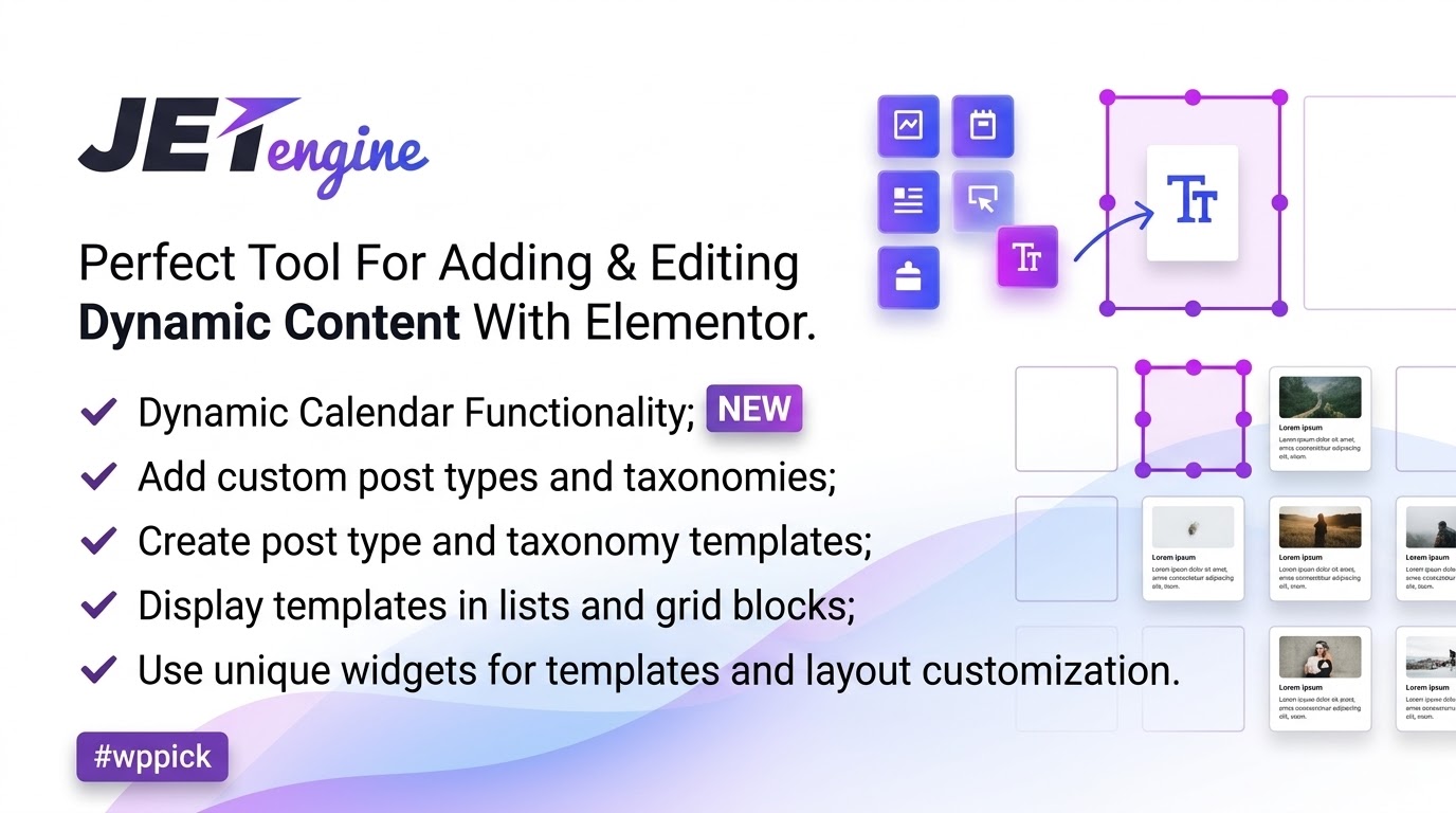 JetEngine – Adding & Editing Dynamic Content with Elementor jetengine adding editing dynamic content with elementor feature 1 - JetEngine - Adding & Editing Dynamic Content with Elementor
