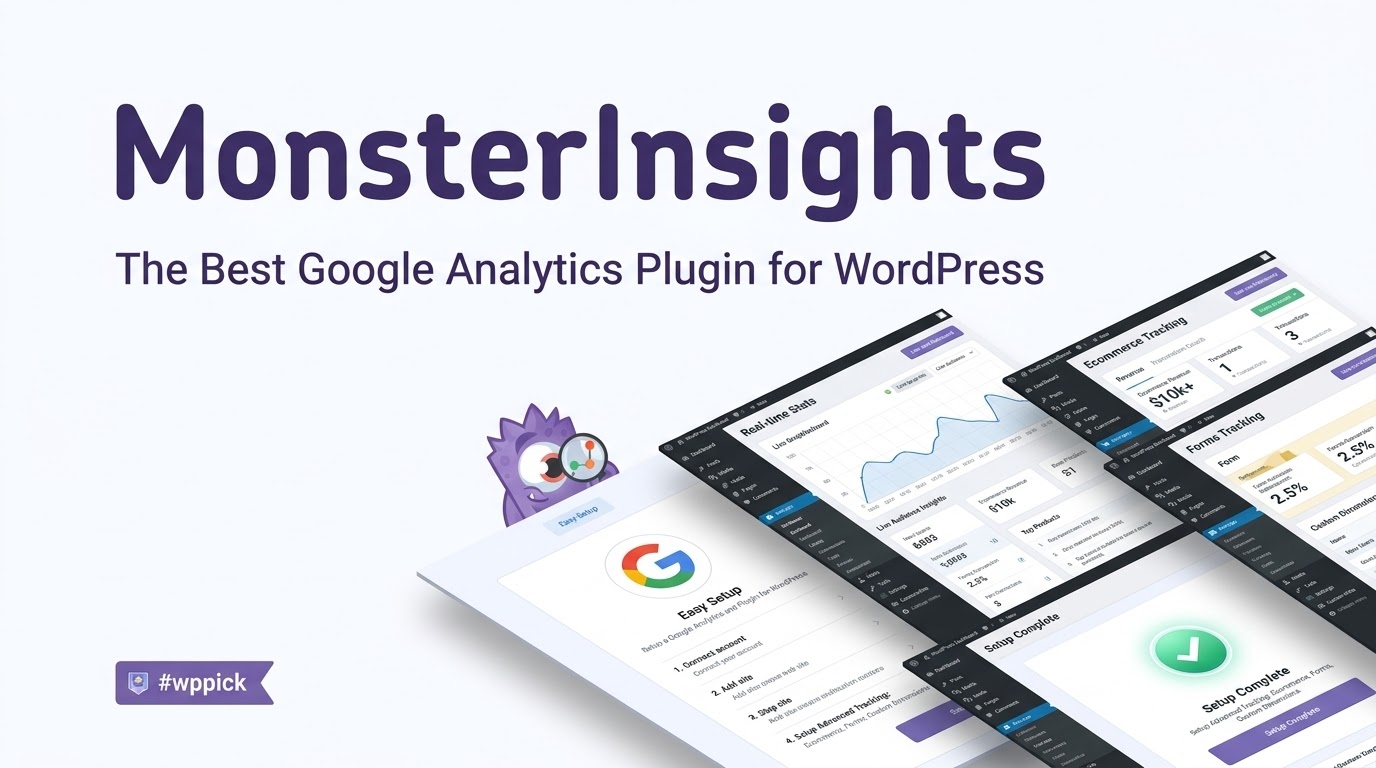 monsterinsights google analytics plugin for wp feature 1 - Wordpress Pick
