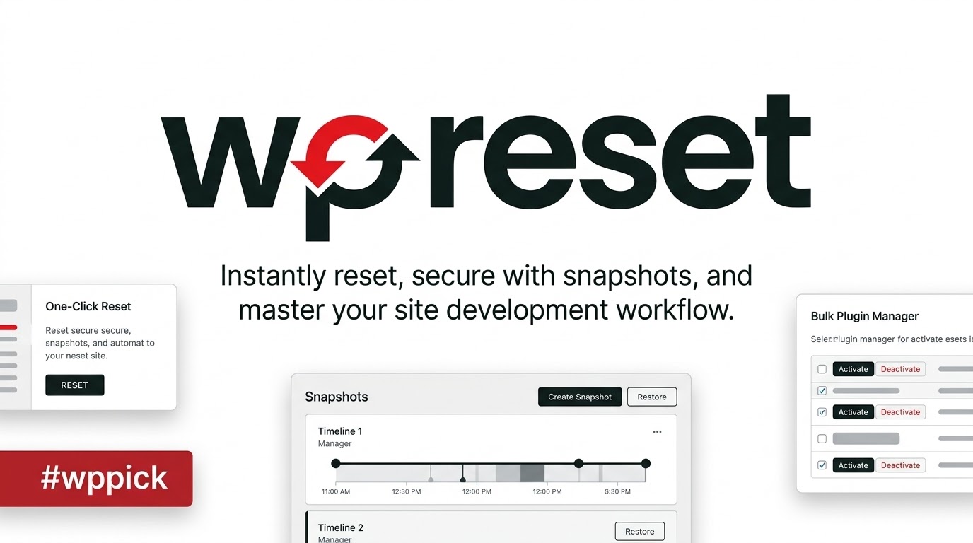 wp reset pro wordpress development tool for non devs feature 1 - Download the Best WordPress Plugins in One Place​