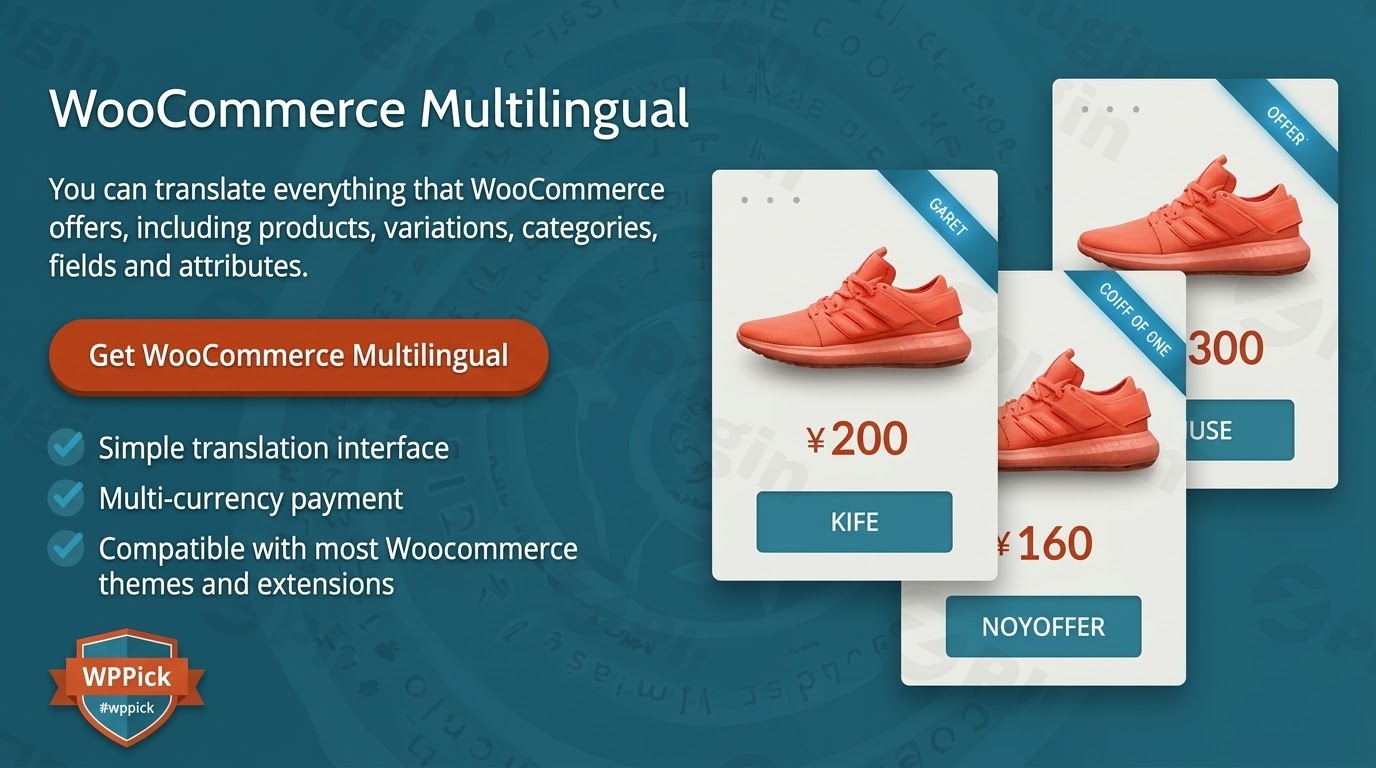 wpml woocommerce multilingual addons feature - Wordpress Pick