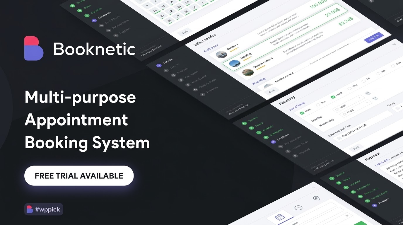 booknetic wordpress booking plugin for appointment scheduling saas feature - Booknetic - WordPress Booking Plugin for Appointment Scheduling [SaaS]