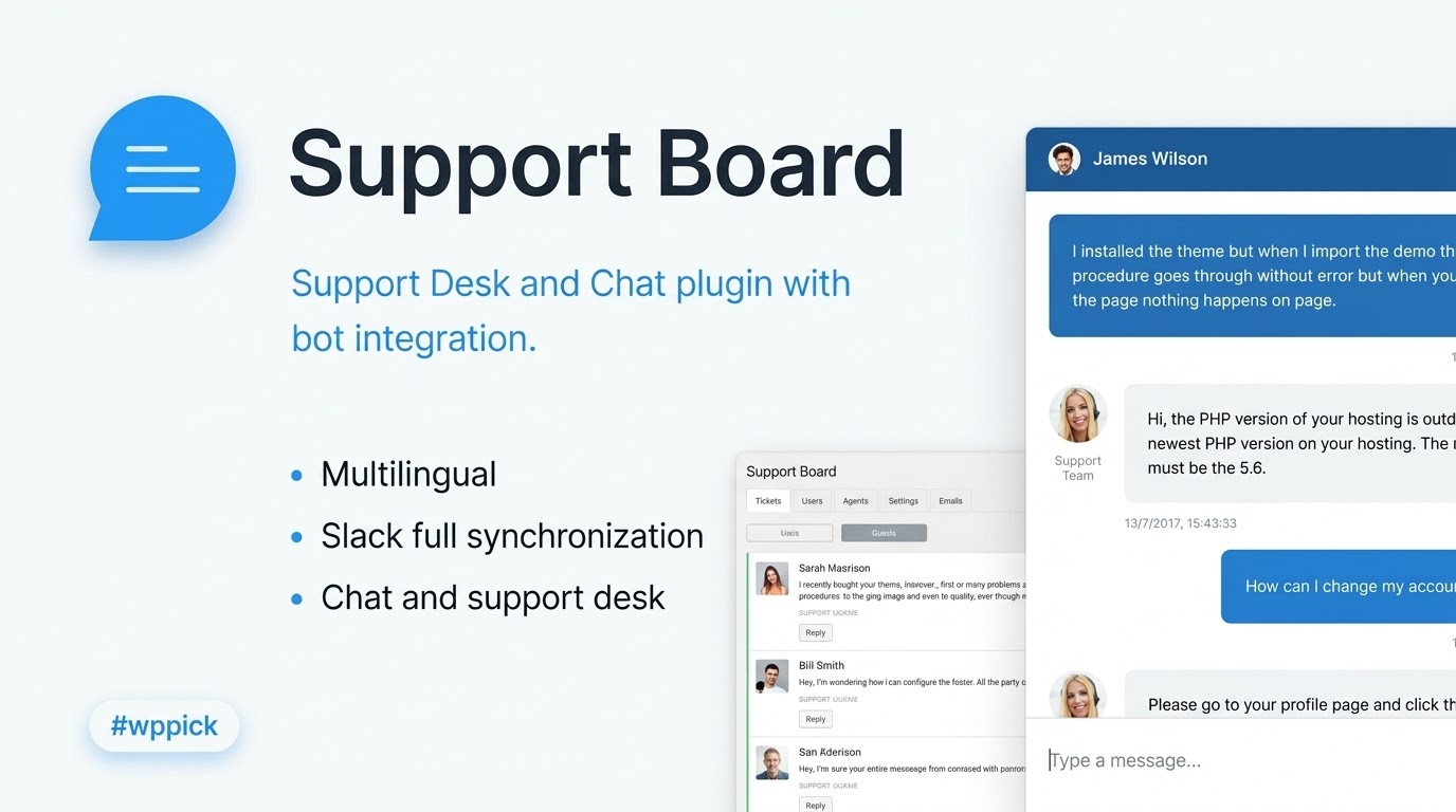 chat support board wordpress chat plugin feature 1 - Download WordPress Themes in One Place​