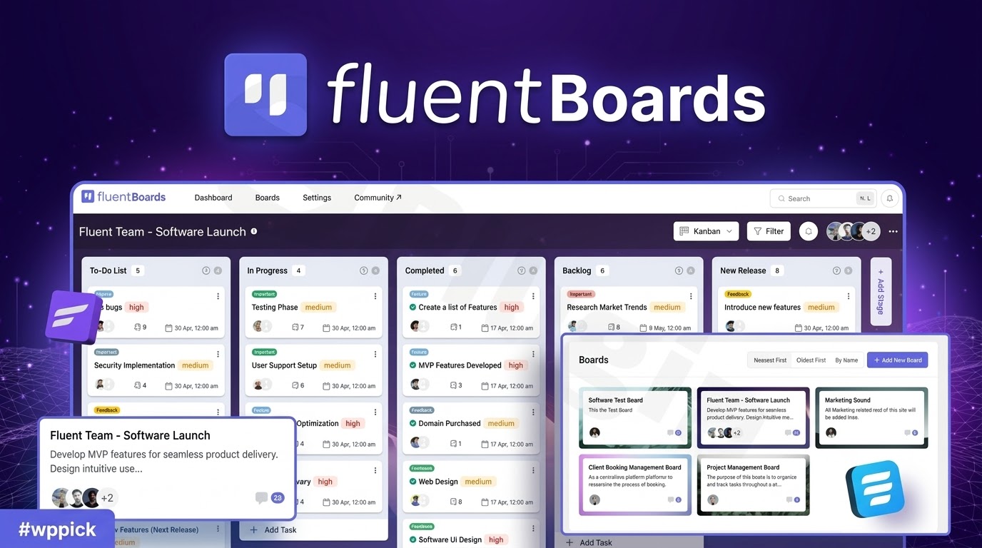 fluent boards pro v1 65 feature - Download the Best WordPress Plugins in One Place​