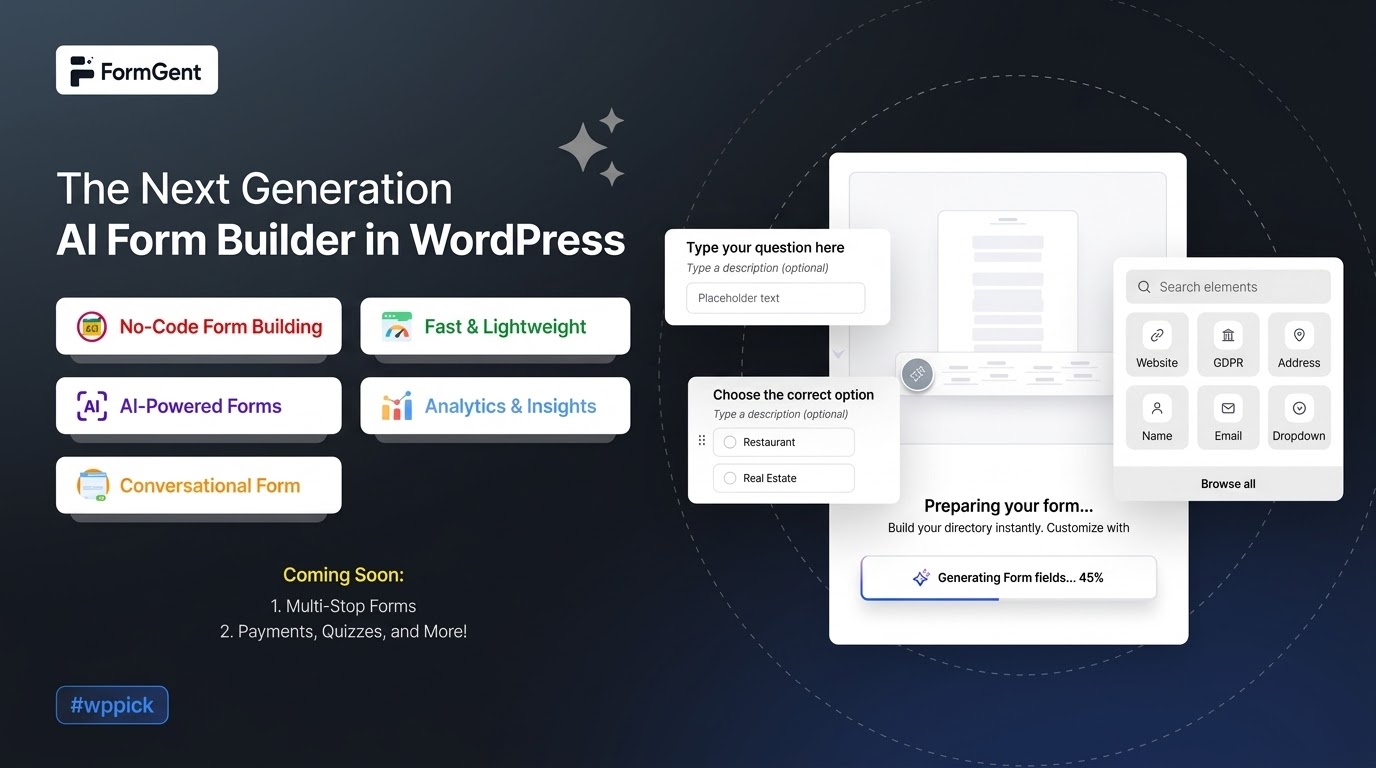formgent pro next generation ai form builder feature - Download the Best WordPress Plugins in One Place​