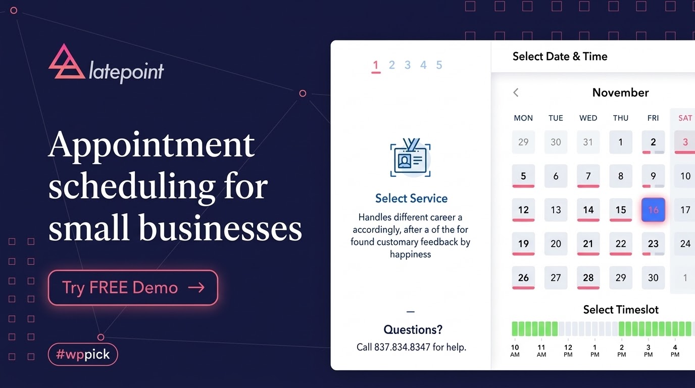 latepoint appointment booking reservation plugin for wp feature 1 - Download the Best WordPress Plugins in One Place​