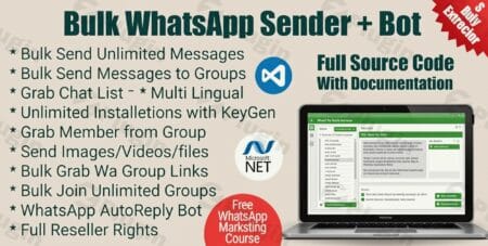 wabulker bulk whatsapp sender group sender whatsapp autobot plugin - WaBulker Bulk WhatsApp sender + Group Sender + WhatsApp Autobot v3.7