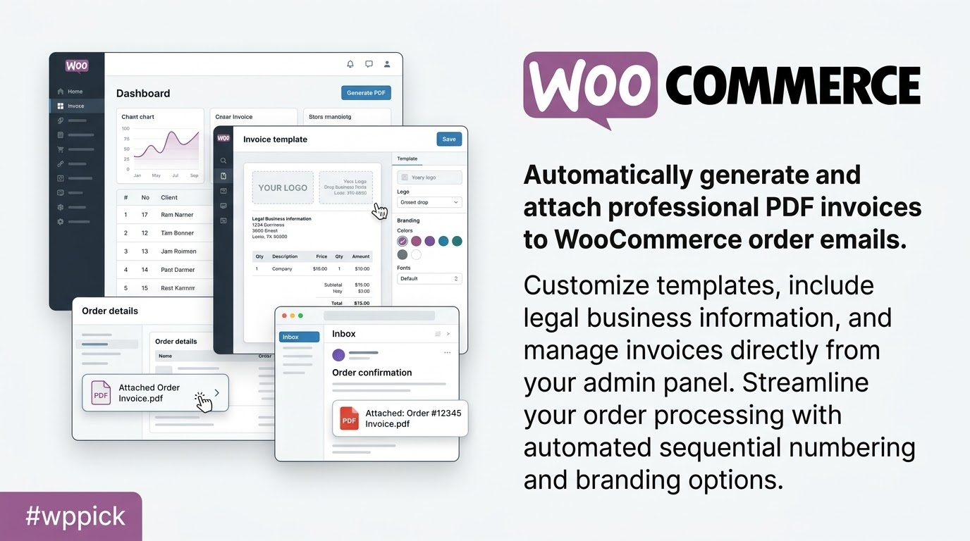 WooCommerce PDF Invoices woocommerce pdf invoices feature - WooCommerce PDF Invoices