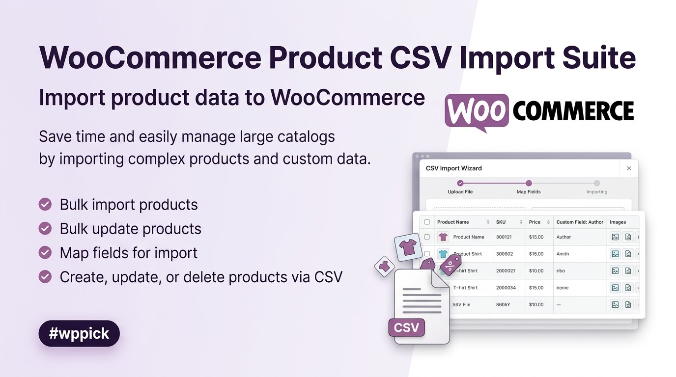 woocommerce product csv import suite feature - Download the Best WordPress Plugins in One Place​