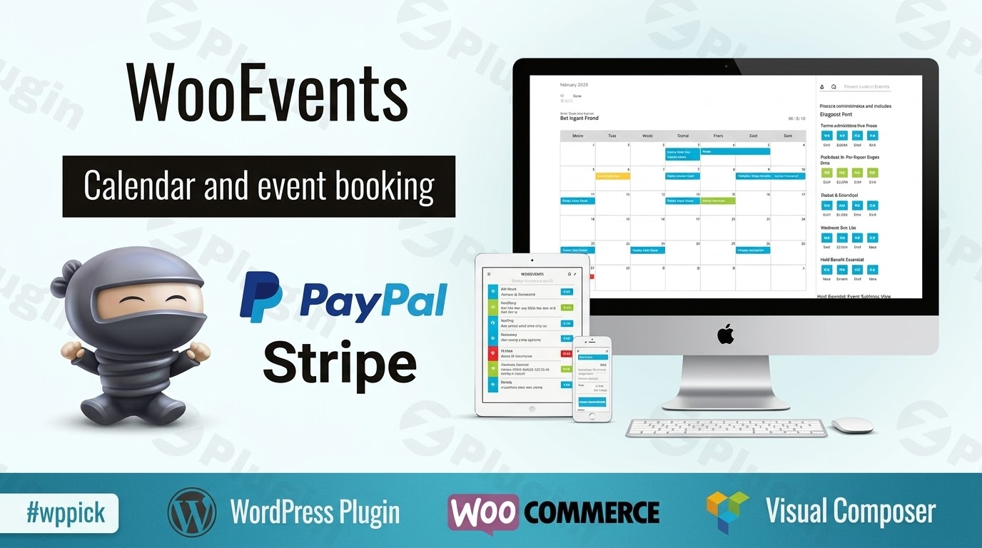 wooevents calendar and events booking feature - Download the Best WordPress Plugins in One Place​