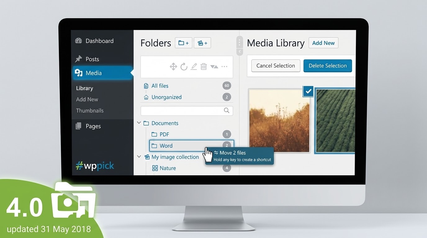 wordpress real media library media categories folder file managers feature - Download the Best WordPress Plugins in One Place​