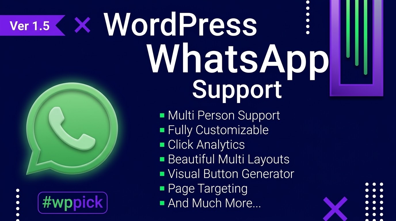 WordPress WhatsApp Support wordpress whatsapp support feature - WordPress WhatsApp Support