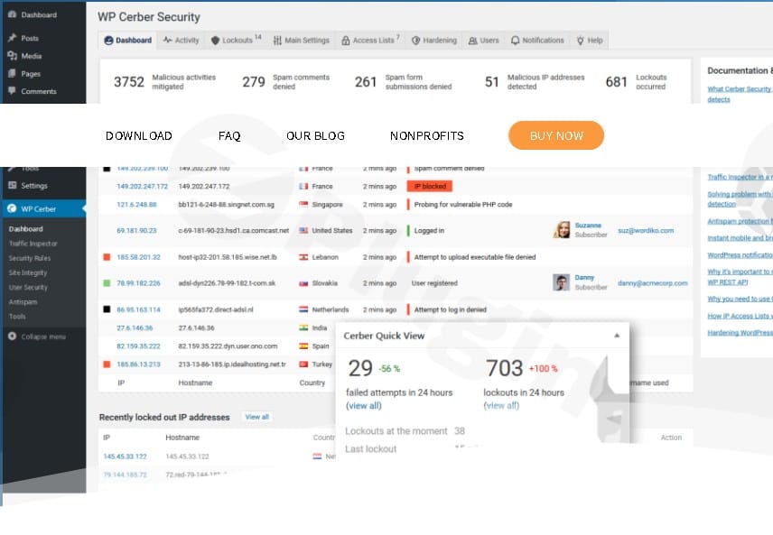 Wordpress Pick 8 wp cerber security pro plugin logo - Wordpress Pick