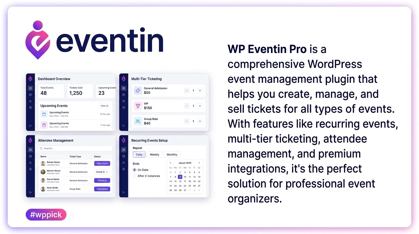Wp Eventin Pro – All-in-one Event Management Solution wp eventin pro all in one event management solution feature - Wp Eventin Pro - All-in-one Event Management Solution