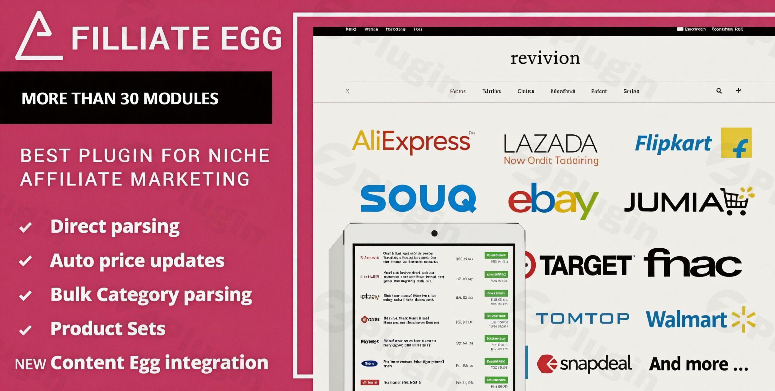 affiliate egg pro plugin - Download the Best WordPress Plugins in One Place​