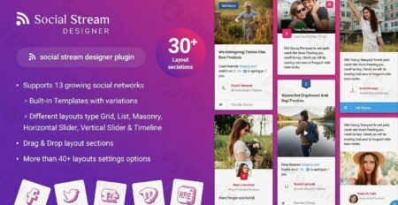 instagram facebook twitter feed plugin - Instagram Facebook Twitter Feed v1.1.9