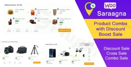saraggna plugin - Saraggna | Woocommerce Product Combo With Discount Boost Sale Plugin (cross Sell)
