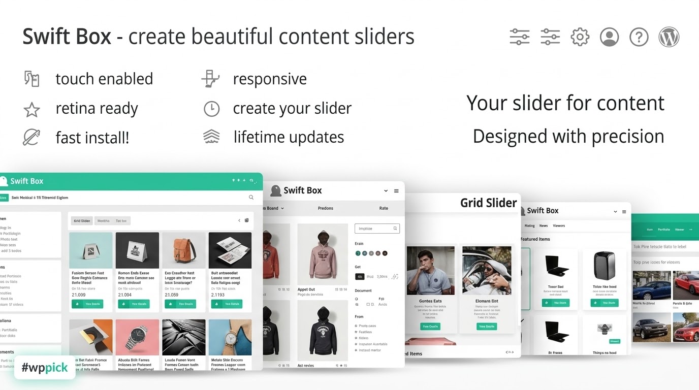 swift box wordpress contents slider and viewer feature - Download the Best WordPress Plugins in One Place​
