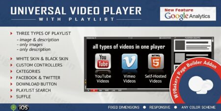 Universal Video Player For Wpbakery Page Builder universal video player for wpbakery page builder plugin - Universal Video Player For Wpbakery Page Builder