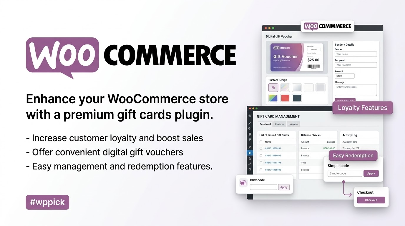woocommerce gift cards feature - Woocommerce Gift Cards