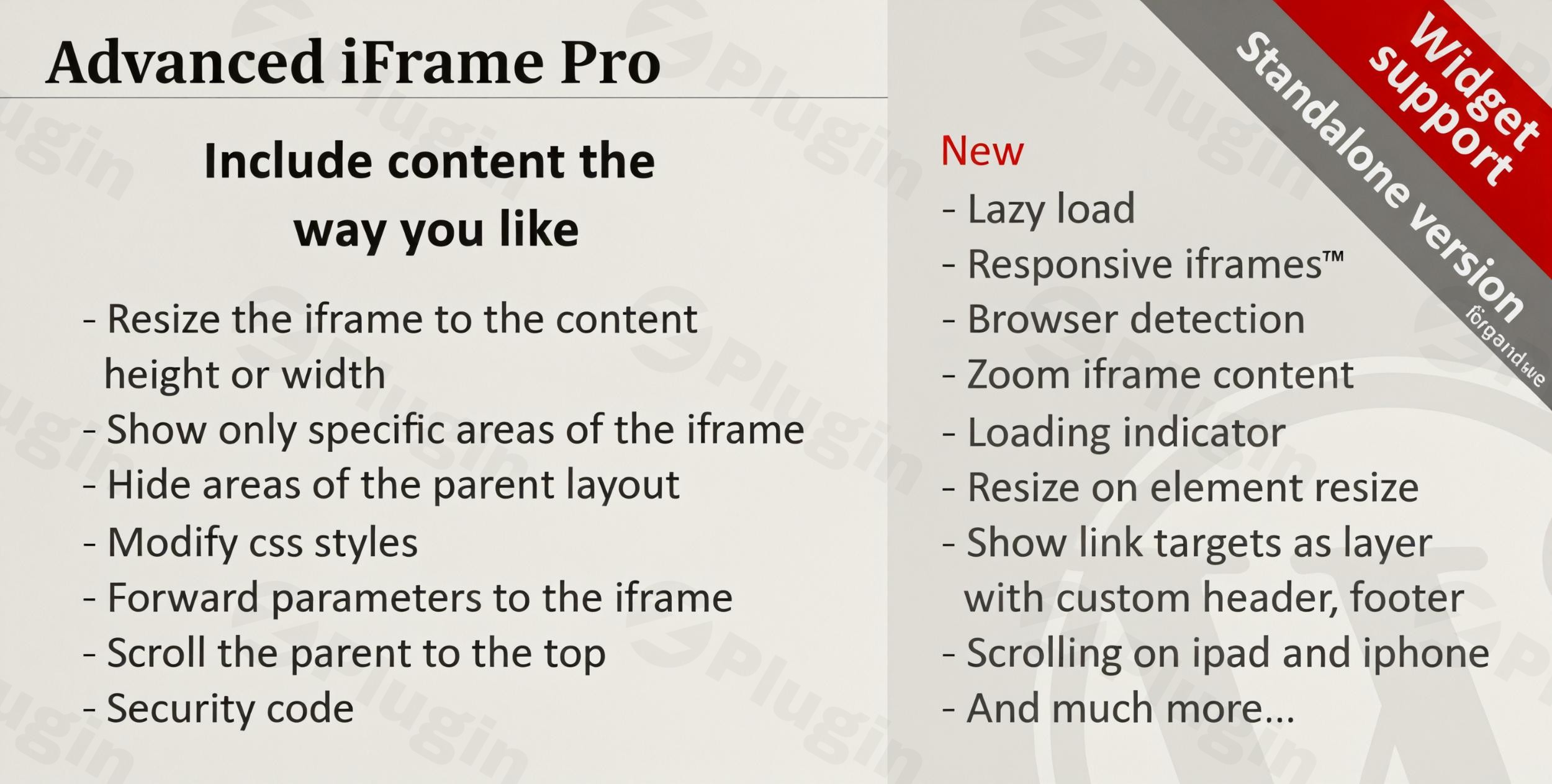 advanced iframe pro plugin - Download the Best WordPress Plugins in One Place​