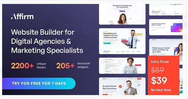 affirm marketing digital agency wordpress theme by uicore plugin - Download WordPress Themes in One Place​
