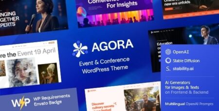 agora event conference wordpress theme plugin - Agora - Event & Conference Wordpress Theme