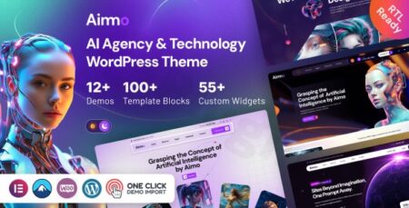 aimo ai agency technology wordpress theme plugin - Aimo - Ai Agency & Technology Wordpress Theme
