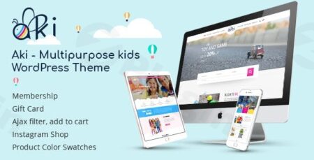 aki multipurpose kids wordpress theme plugin - Aki - Multipurpose Kids Wordpress Theme