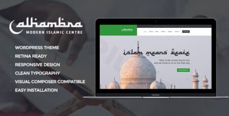 alhambra islamic centre wordpress themes rtl plugin - Alhambra | Islamic Centre Wordpress Themes + Rtl