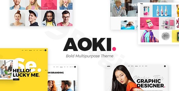 aoki creative design agency theme plugin - Download WordPress Themes in One Place​