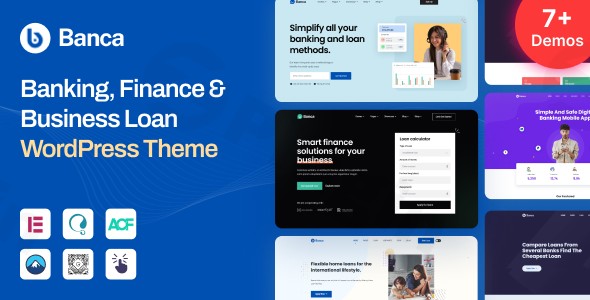 banca banking finance business loan wordpress theme plugin - Download WordPress Themes in One Place​