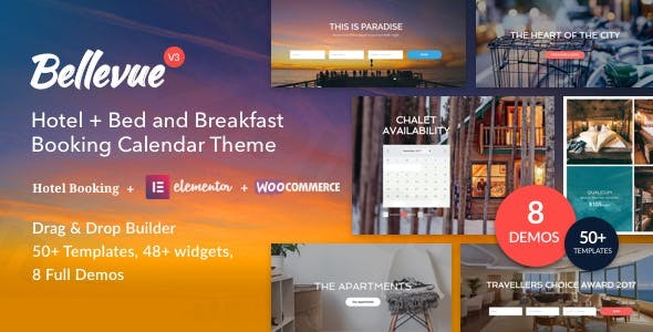 bellevue hotel bed and breakfast booking calendar theme plugin - Download WordPress Themes in One Place​