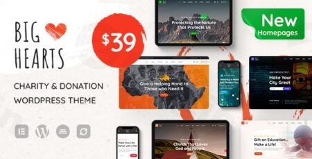 Bighearts – Charity & Donation WordPress Theme bighearts charity donation wordpress theme plugin - Bighearts - Charity & Donation Wordpress Theme
