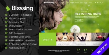 blessing responsive wordpress theme for church websites plugin - Blessing | Responsive Wordpress Theme For Church Websites