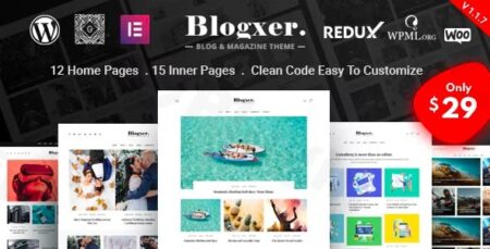 bloxer blog magazine wordpress theme plugin - Bloxer - Blog & Magazine Wordpress Theme
