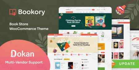 bookory book store woocommerce theme plugin - Bookory - Book Store Woocommerce Theme