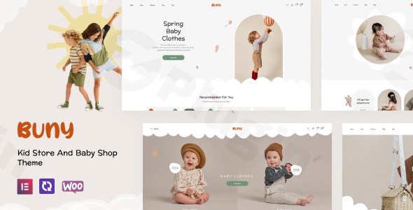 buny kids store and baby shop wordpress theme plugin - Download WordPress Themes in One Place​