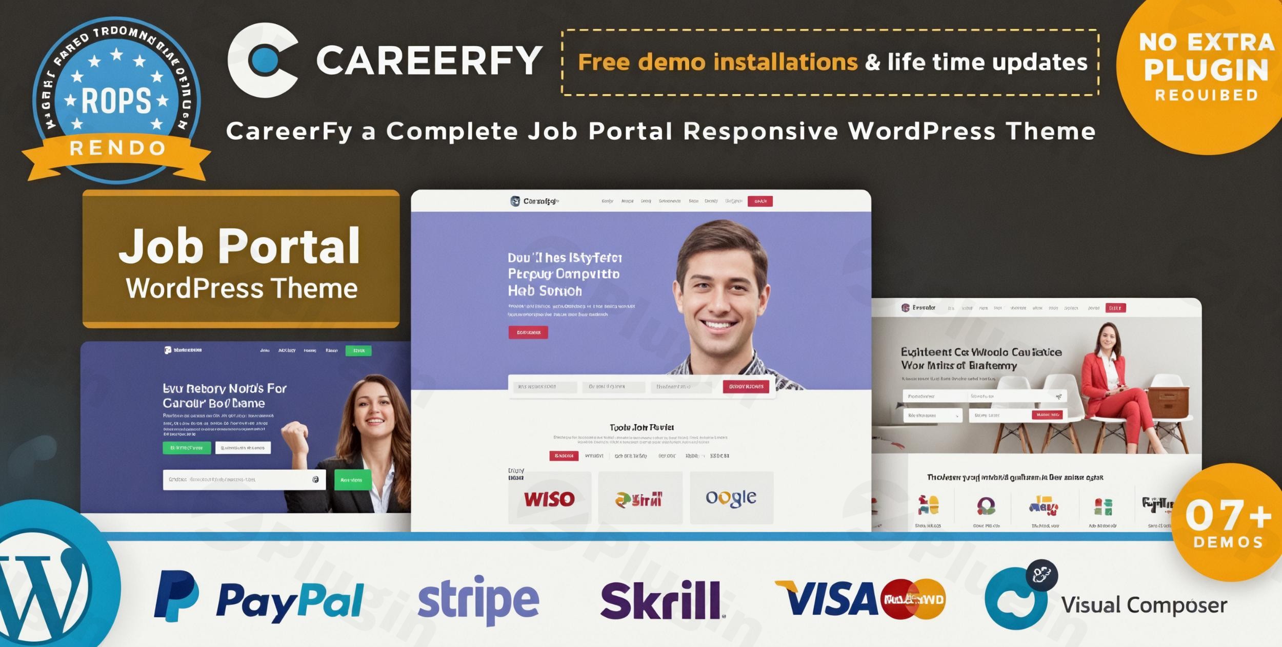 careerfy job board wordpress themes plugin - Download WordPress Themes in One Place​