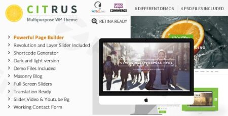 citrus one page multi purpose theme plugin - Citrus - One Page Multi-purpose Theme
