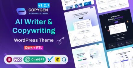 copygen ai writer copywriting landing page wordpress theme plugin - Copygen - Ai Writer & Copywriting Landing Page Wordpress Theme