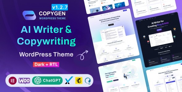 copygen ai writer copywriting landing page wordpress theme plugin - Download WordPress Themes in One Place​