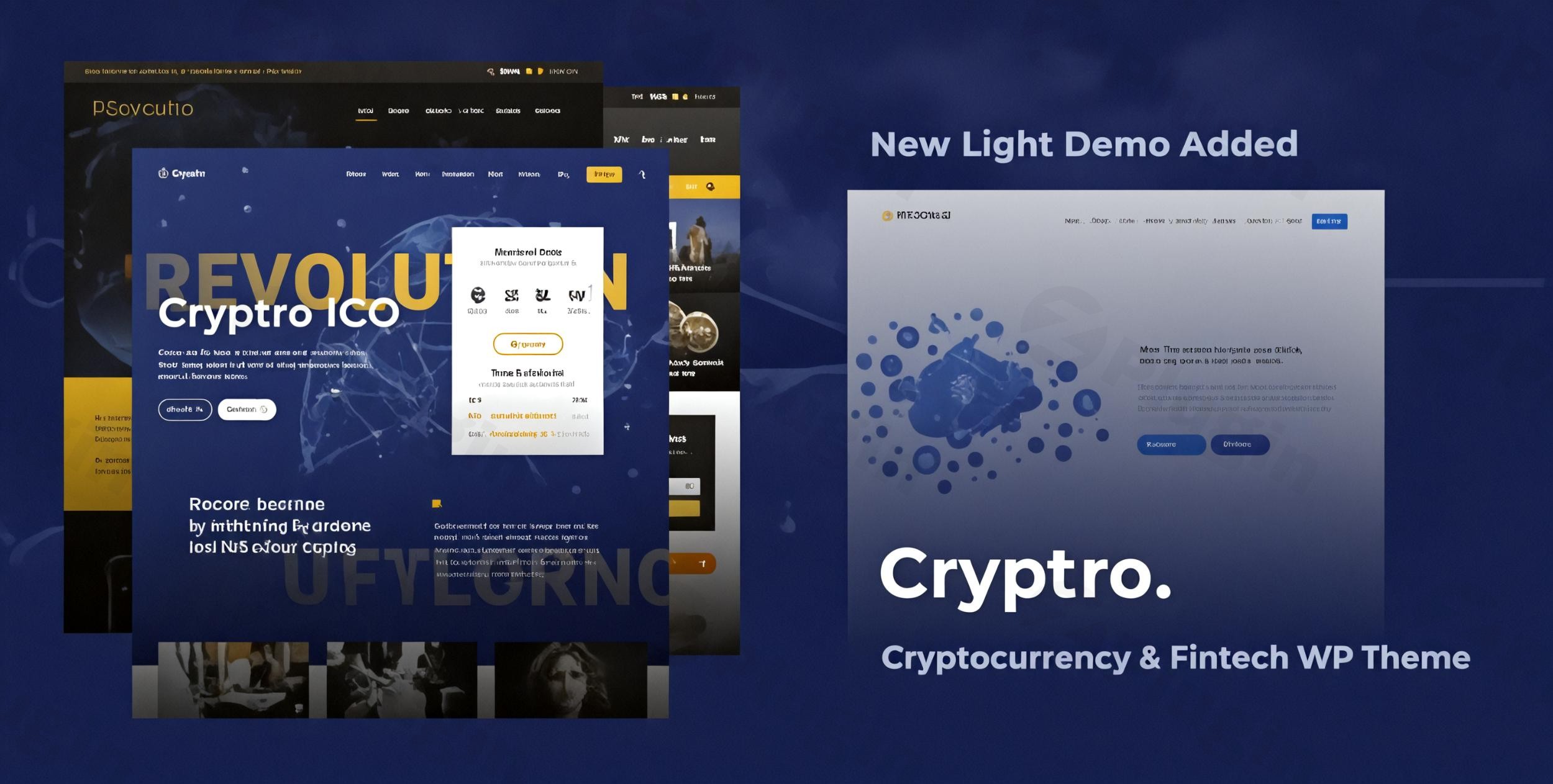 cryptro cryptocurrency blockchain bitcoin financial technology wordpress theme plugin - Download WordPress Themes in One Place​