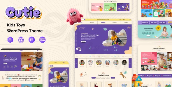 cutie children school toys store theme plugin - Download WordPress Themes in One Place​