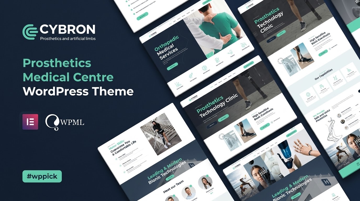cybron prosthetics medical center wordpress theme feature - Download WordPress Themes in One Place​