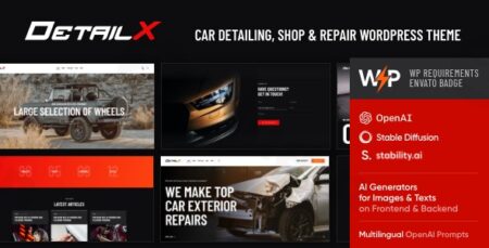 Detailx – Car Detailing, Shop & Repair Theme detailx car detailing shop repair theme plugin - Detailx - Car Detailing, Shop & Repair Theme