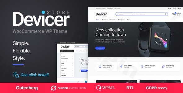 devicer electronics mobile tech store plugin - Download WordPress Themes in One Place​