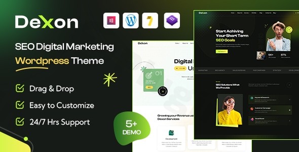 dexon seo digital marketing wordpress theme plugin - Download WordPress Themes in One Place​