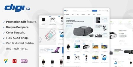 digi electronics store woocommerce wordpress themes plugin - Digi - Electronics Store Woocommerce Wordpress Themes