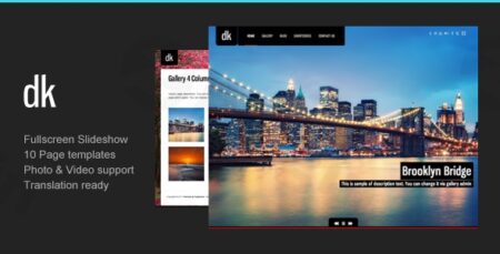 dk photography wordpress theme plugin - Dk | Photography Wordpress Theme