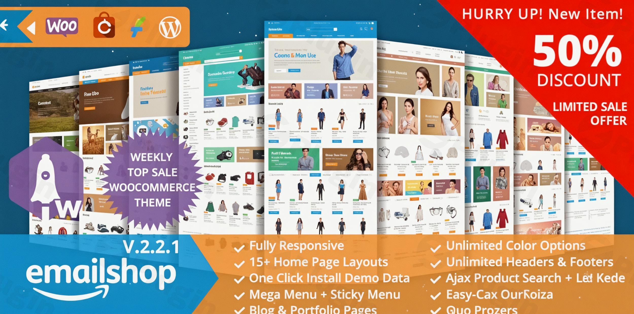 emallshop responsive multipurpose woocommerce theme plugin - Download WordPress Themes in One Place​